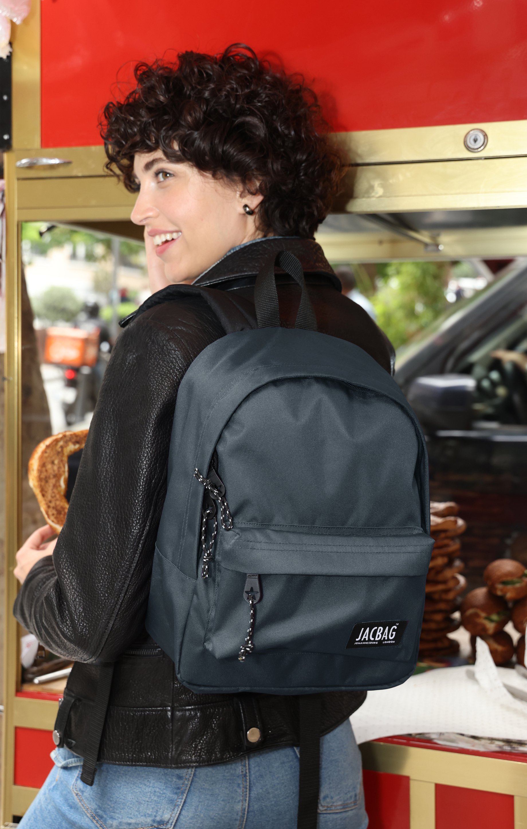 Jacbag Classic Junior -Tek Bölmeli Sırt Çantası Junior Jac-Gri