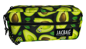 Jacbag Dual Zip-İki Fermuarlı Kalemkutusu Dual Zip-Avokado