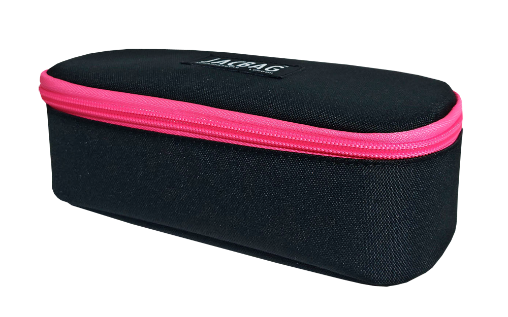 Jacbag Oval XL Kalem Kutusu Oval XL-Siyah-Pembe