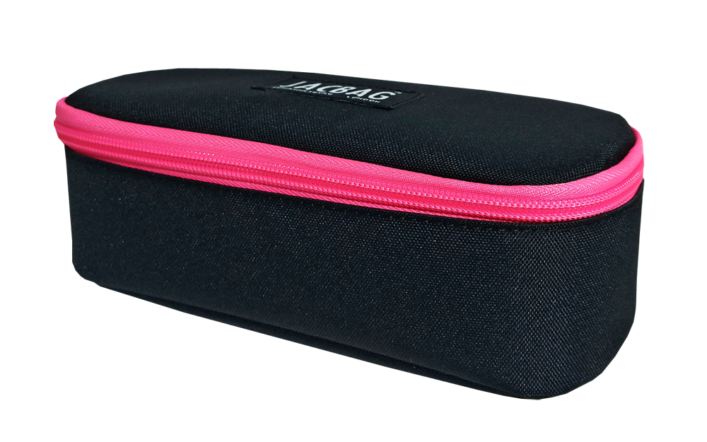 Jacbag Oval XL Kalem Kutusu Oval XL-Siyah-Pembe