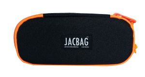 Jacbag Oval XL Kalem Kutusu Oval XL-Siyah-Turuncu