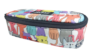 Jacbag Oval XL Kalem Kutusu Oval XL-Sarı Kedi