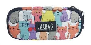 Jacbag Oval XL Kalem Kutusu Oval XL-Sarı Kedi