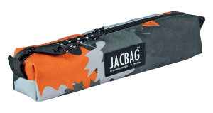 Jacbag Prizma-Sosis Tip Kalem Kutusu Prizma-Turuncu Camoflora