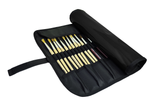 Jacbag Sanatsal Rulo Fırça Kalem Çantası Art Jac-Siyah