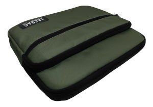 Jacbag İki Bölmeli Fermuarlı  Cepli Tablet Çantası Cepli Tablet-Haki