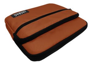 Jacbag İki Bölmeli Fermuarlı  Cepli Tablet Çantası Cepli Tablet-Kiremit