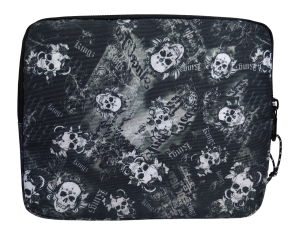 Jacbag İki Bölmeli Fermuarlı  Cepli Tablet Çantası Cepli Tablet-Kurukafa