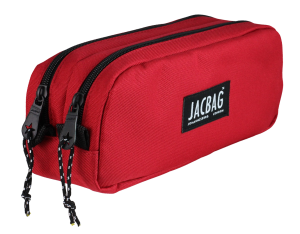 Jacbag Dual Pouch-İki Bölmeli Kalem Kutusu Dual Pouch-Kırmızı