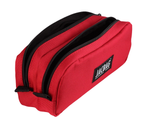 Jacbag Dual Pouch-İki Bölmeli Kalem Kutusu Dual Pouch-Kırmızı
