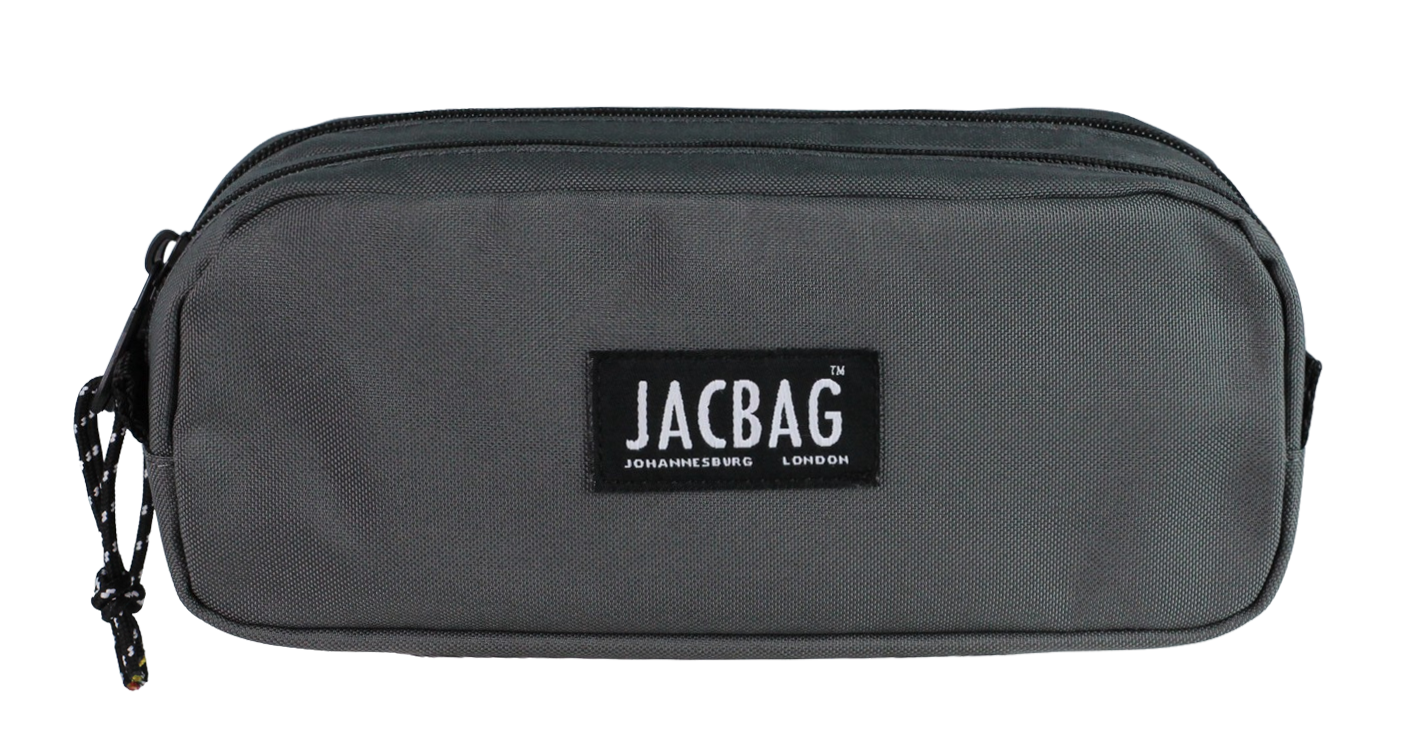 Jacbag Dual Pouch-İki Bölmeli Kalem Kutusu Dual Pouch-Gri