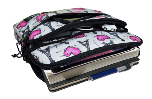 Jacbag İki Bölmeli Fermuarlı  Cepli Tablet Çantası Cepli Tablet-Paris