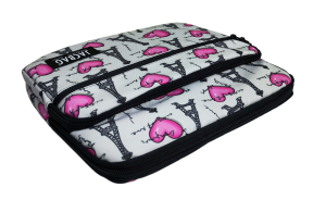 Jacbag İki Bölmeli Fermuarlı  Cepli Tablet Çantası Cepli Tablet-Paris