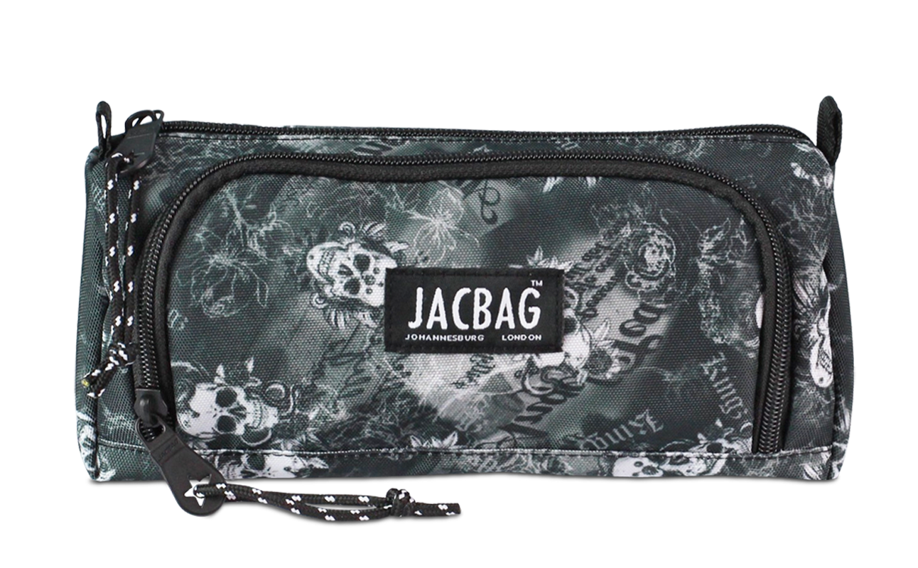 Jacbag Prime XL-Lastik Ayraçlı İki Bölmeli Kalem Kutusu Prime XL-Kurukafa