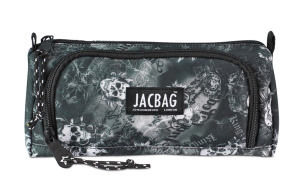 Jacbag Prime XL-Lastik Ayraçlı İki Bölmeli Kalem Kutusu Prime XL-Kurukafa