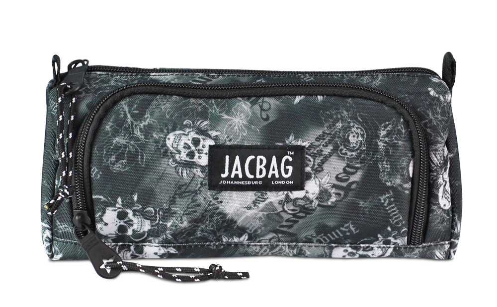 Jacbag Prime XL-Lastik Ayraçlı İki Bölmeli Kalem Kutusu Prime XL-Kurukafa