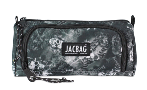 Jacbag Prime XL-Lastik Ayraçlı İki Bölmeli Kalem Kutusu Prime XL-Kurukafa