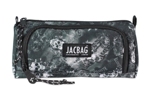 Jacbag Prime XL-Lastik Ayraçlı İki Bölmeli Kalem Kutusu Prime XL-Kurukafa