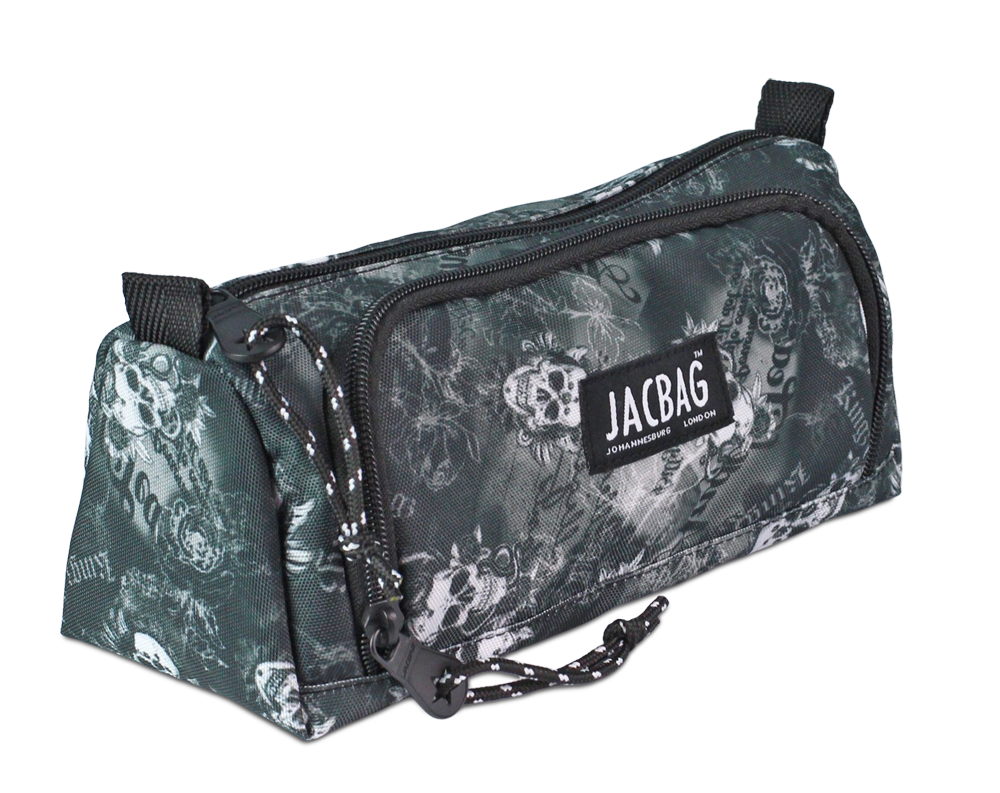 Jacbag Prime XL-Lastik Ayraçlı İki Bölmeli Kalem Kutusu Prime XL-Kurukafa