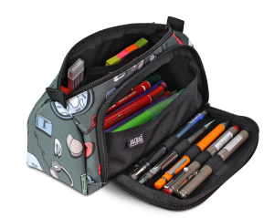 Jacbag Prime XL-Lastik Ayraçlı İki Bölmeli Kalem Kutusu Prime XL-College