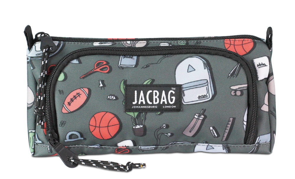 Jacbag Prime XL-Lastik Ayraçlı İki Bölmeli Kalem Kutusu Prime XL-College