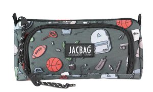 Jacbag Prime XL-Lastik Ayraçlı İki Bölmeli Kalem Kutusu Prime XL-College