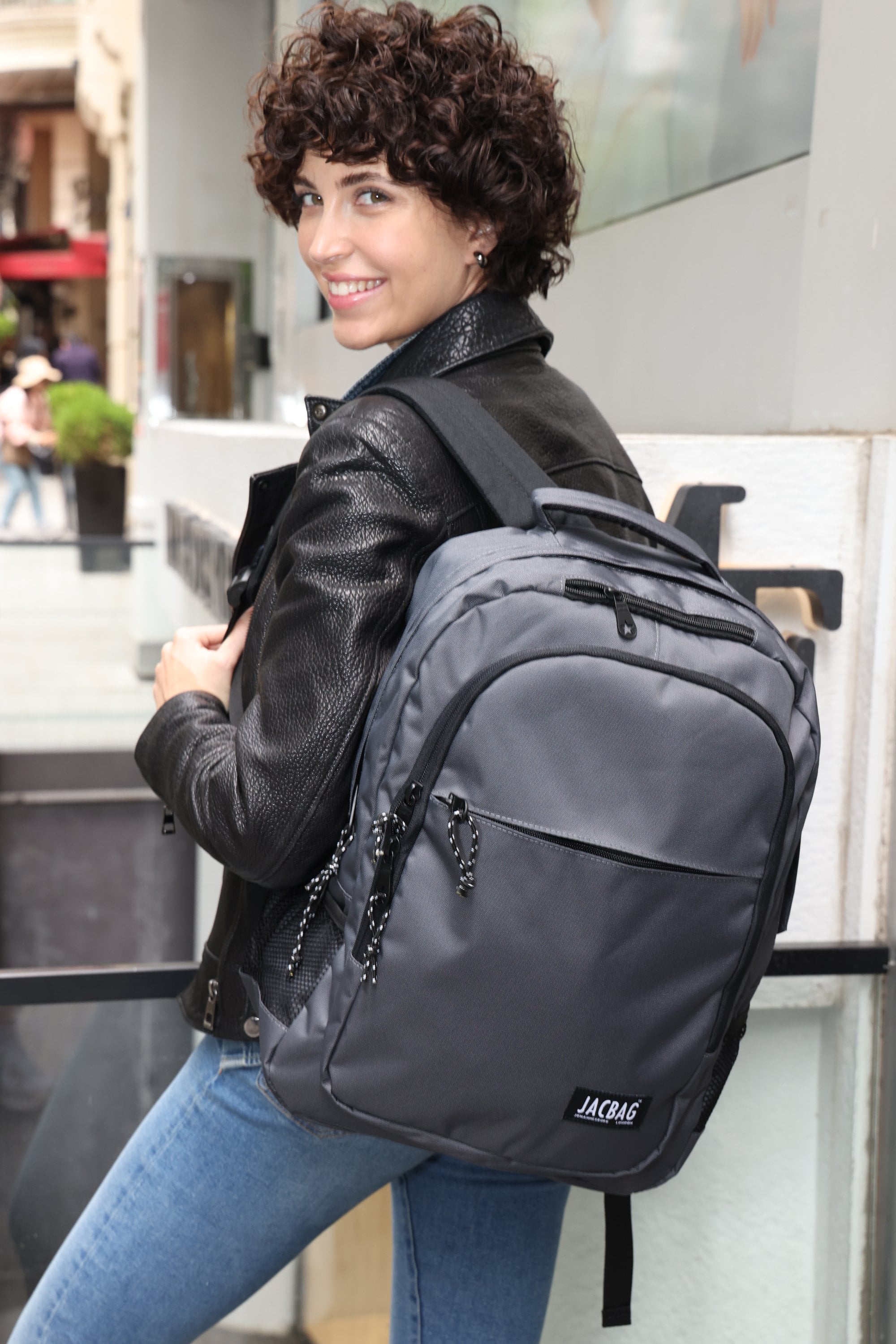 Jacbag Student-İki Bölmeli Sırt Çantası Student Jac-Gri