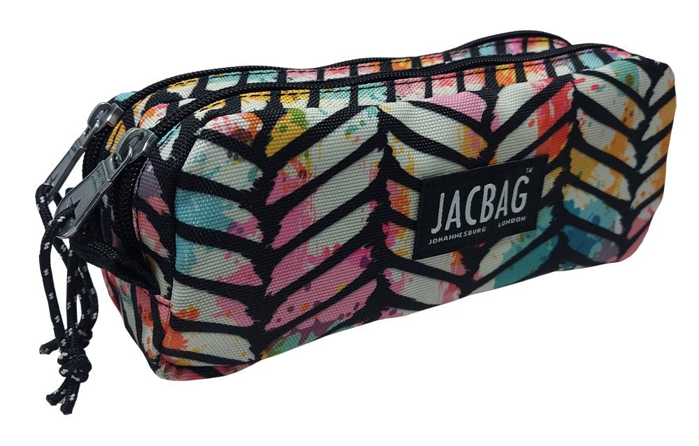 Jacbag Dual Pouch-İki Bölmeli Kalem Kutusu Dual Pouch-Geometrik