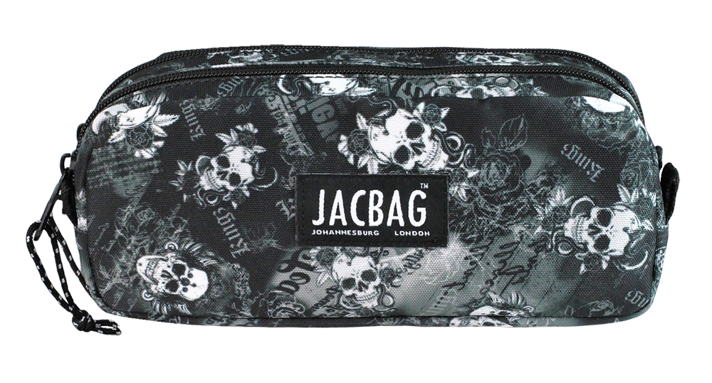 Jacbag Dual Pouch-İki Bölmeli Kalem Kutusu Dual Pouch-Kurukafa