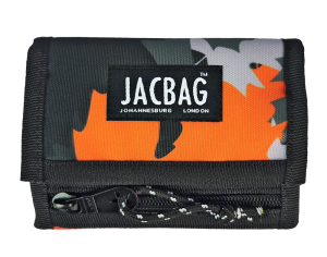 Jacbag Wallet-Cırtlı Cüzdan Wallet-Turuncu Camoflora