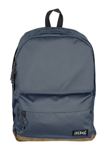 Jacbag Campus-Deri Tabanlı İki Bölmeli Sırt Çantası Campus Jac-Gri