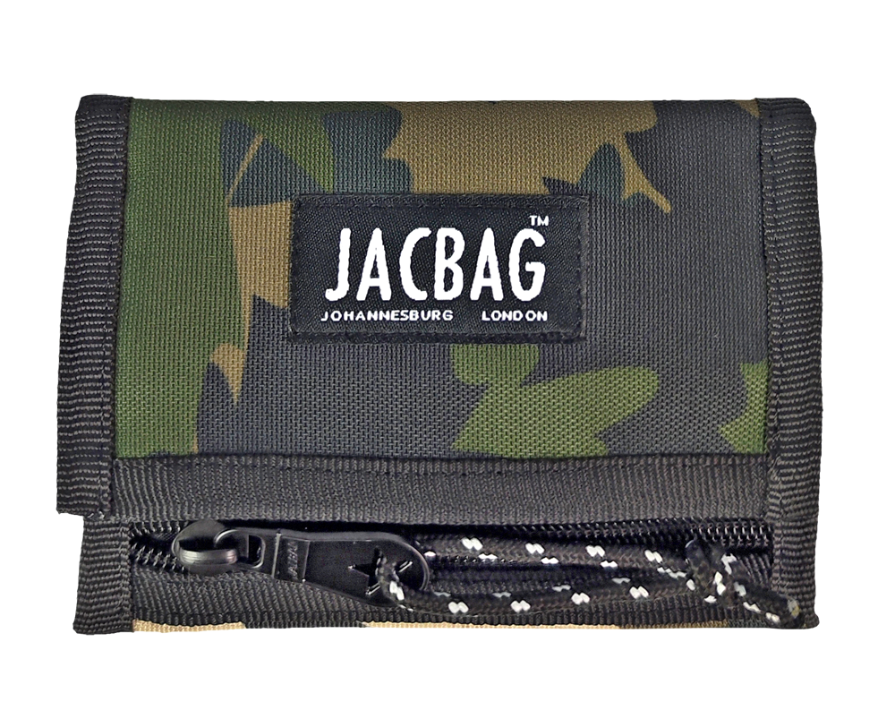 Jacbag Wallet-Cırtlı Cüzdan Wallet-Haki Camoflora