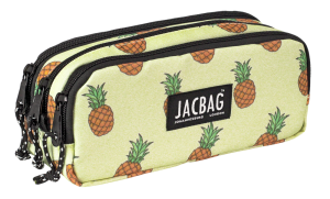 Jacbag Trıple Pouch-Üç Bölmeli Kalem Kutusu Triple Pouch-Ananas