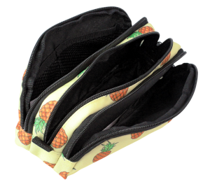 Jacbag Trıple Pouch-Üç Bölmeli Kalem Kutusu Triple Pouch-Ananas