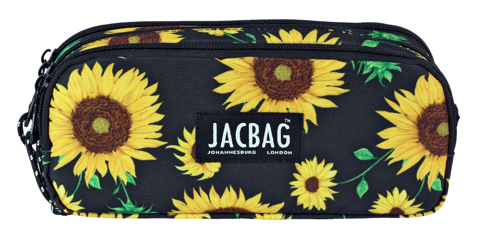 Jacbag Trıple Pouch-Üç Bölmeli Kalem Kutusu Triple Pouch-Ayçiçeği