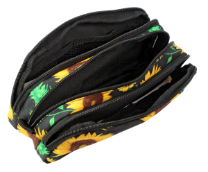 Jacbag Trıple Pouch-Üç Bölmeli Kalem Kutusu Triple Pouch-Ayçiçeği