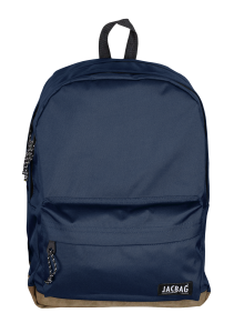 Jacbag Campus-Deri Tabanlı İki Bölmeli Sırt Çantası Campus Jac-Lacivert