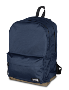 Jacbag Campus-Deri Tabanlı İki Bölmeli Sırt Çantası Campus Jac-Lacivert