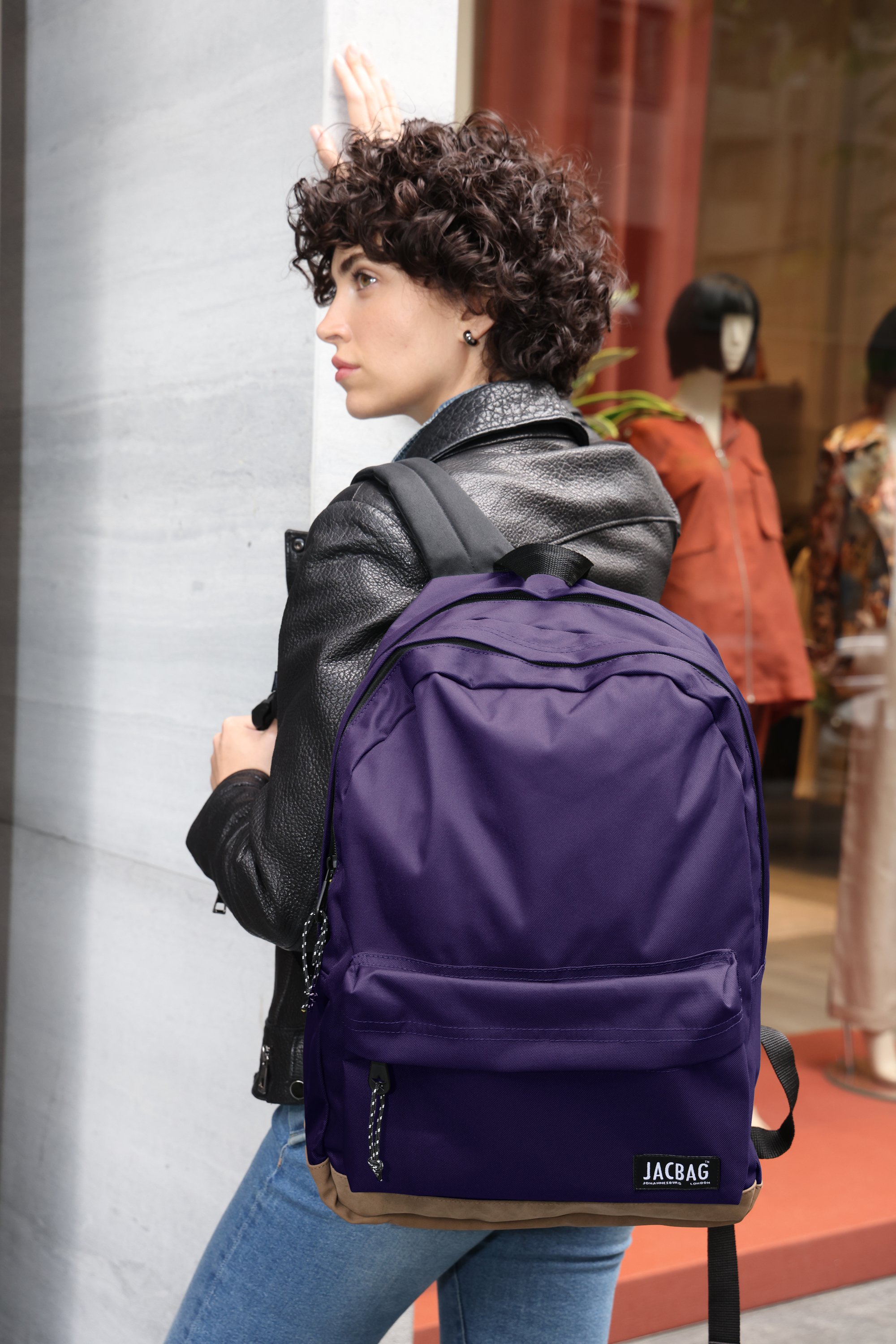 Jacbag Campus-Deri Tabanlı İki Bölmeli Sırt Çantası Campus Jac-Mor