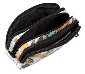 Jacbag Trıple Pouch-Üç Bölmeli Kalem Kutusu Triple Pouch-Neşeli Patiler