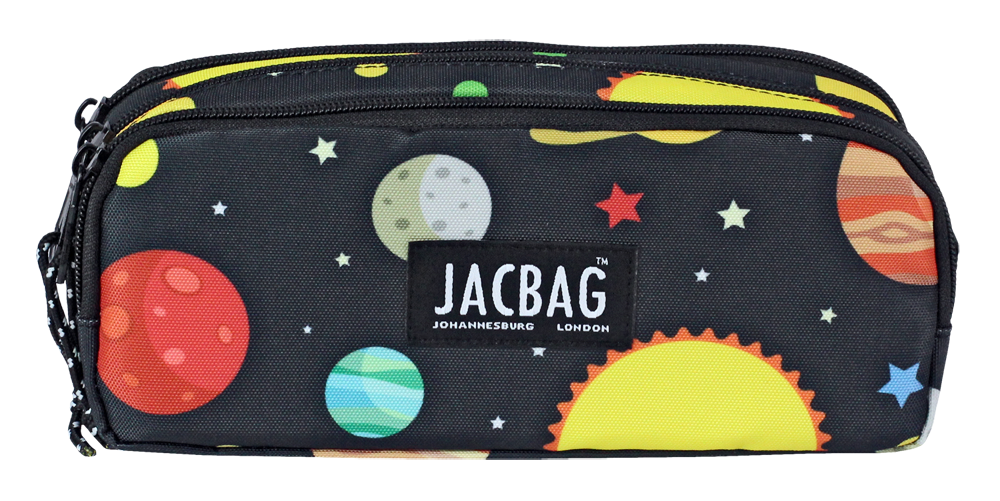 Jacbag Trıple Pouch-Üç Bölmeli Kalem Kutusu Triple Pouch-Galaksi