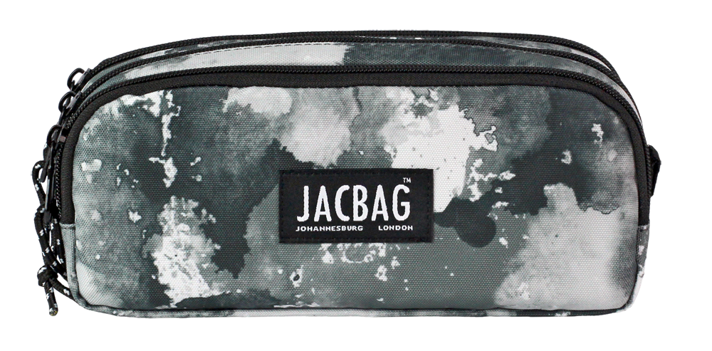 Jacbag Trıple Pouch-Üç Bölmeli Kalem Kutusu Triple Pouch-Gri Bulut