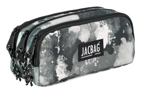 Jacbag Trıple Pouch-Üç Bölmeli Kalem Kutusu Triple Pouch-Gri Bulut