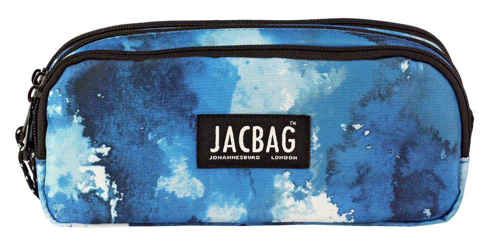 Jacbag Trıple Pouch-Üç Bölmeli Kalem Kutusu Triple Pouch-Mavi Bulut