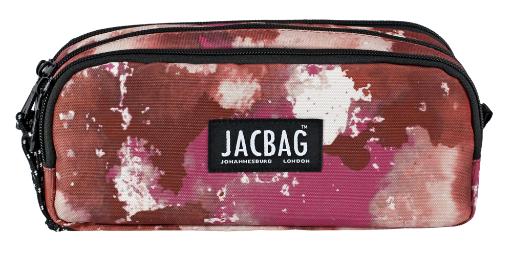 Jacbag Trıple Pouch-Üç Bölmeli Kalem Kutusu Triple Pouch-Pembe Bulut