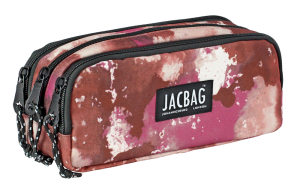 Jacbag Trıple Pouch-Üç Bölmeli Kalem Kutusu Triple Pouch-Pembe Bulut