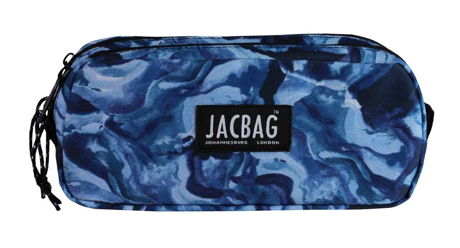 Jacbag Dual Pouch-İki Bölmeli Kalem Kutusu Dual Pouch-Mavi Dumanlı
