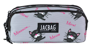 Jacbag Trıple Pouch-Üç Bölmeli Kalem Kutusu Triple Pouch-Miyav