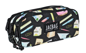 Jacbag Trıple Pouch-Üç Bölmeli Kalem Kutusu Triple Pouch-Pastel Pop