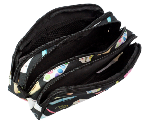 Jacbag Trıple Pouch-Üç Bölmeli Kalem Kutusu Triple Pouch-Pastel Pop